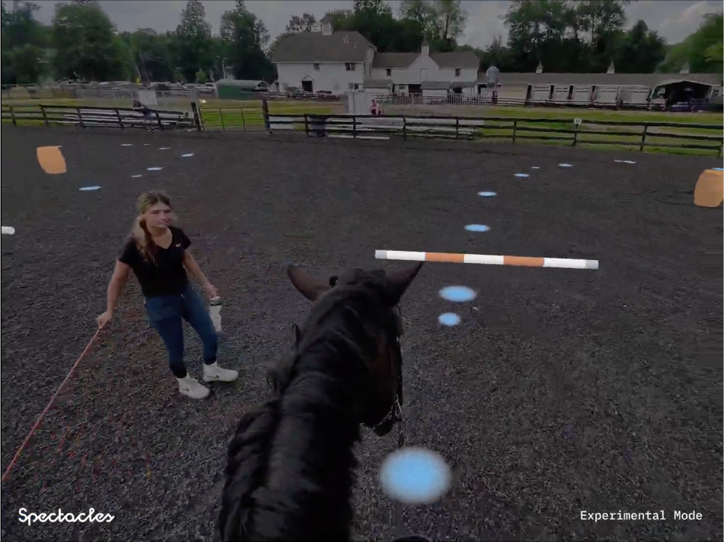 CyberCowboys — augmented-reality horse-riding lessons through Snap Spectacles
